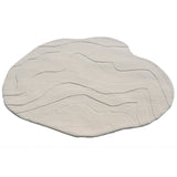 Terrain Round Off White Handmade Rugrugs