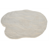 Terrain Round Off White Handmade Rugrugs