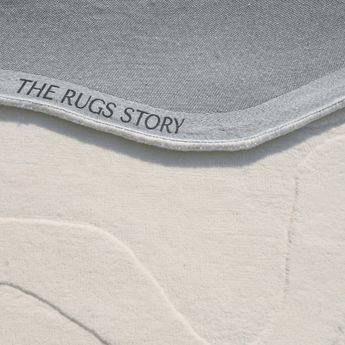 Terrain Round Off White Handmade Rugrugs