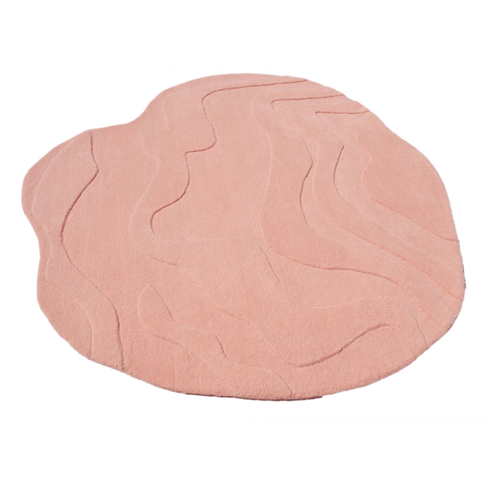 Terrain Round Pink Handmade Rug I The Rugs Story