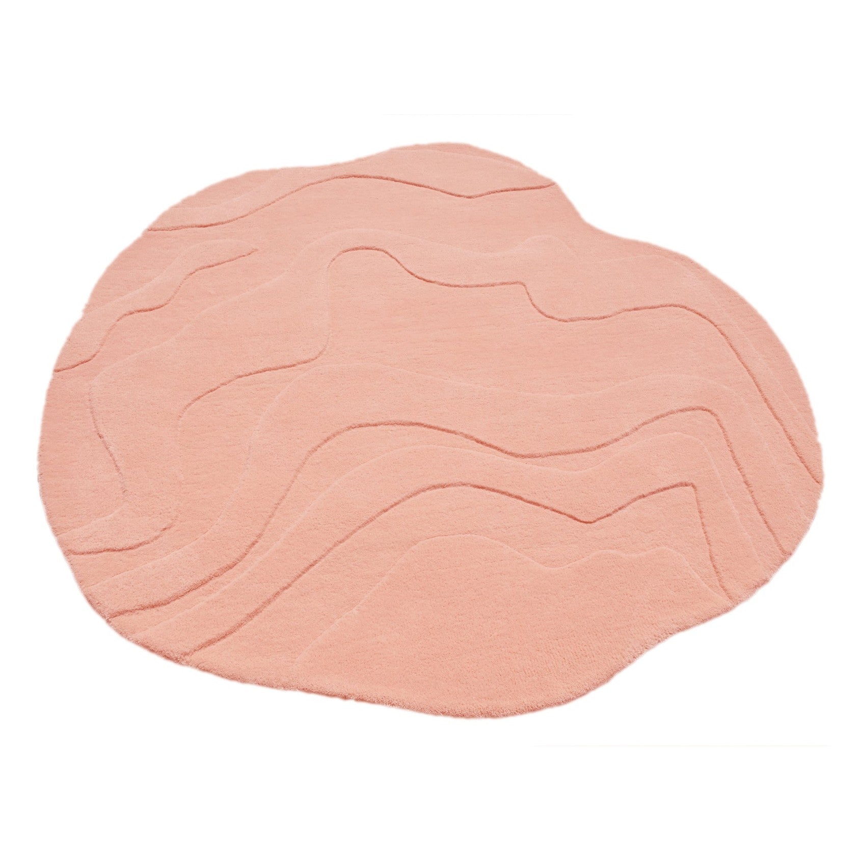 Terrain Round Pink Handmade Rug I The Rugs Story