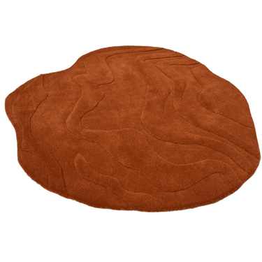 Terrain Round Rust Handmade Rugrugs