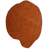 Terrain Round Rust Handmade Rugrugs
