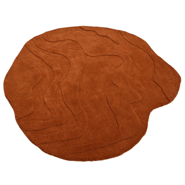 Terrain Round Rust Handmade Rugrugs