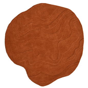 Terrain Round Rust Handmade Rugrugs