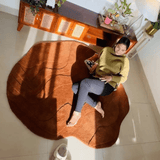 Terrain Round Rust Handmade Rugrugs