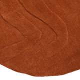 Terrain Round Rust Handmade Rugrugs