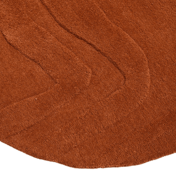 Terrain Round Rust Handmade Rugrugs