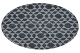 Tessellated Grey Wool Handmade Rug