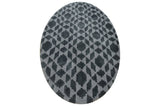 Tessellated Grey Wool Handmade Rug