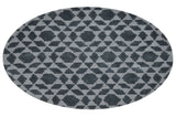 Tessellated Grey Wool Handmade Rug