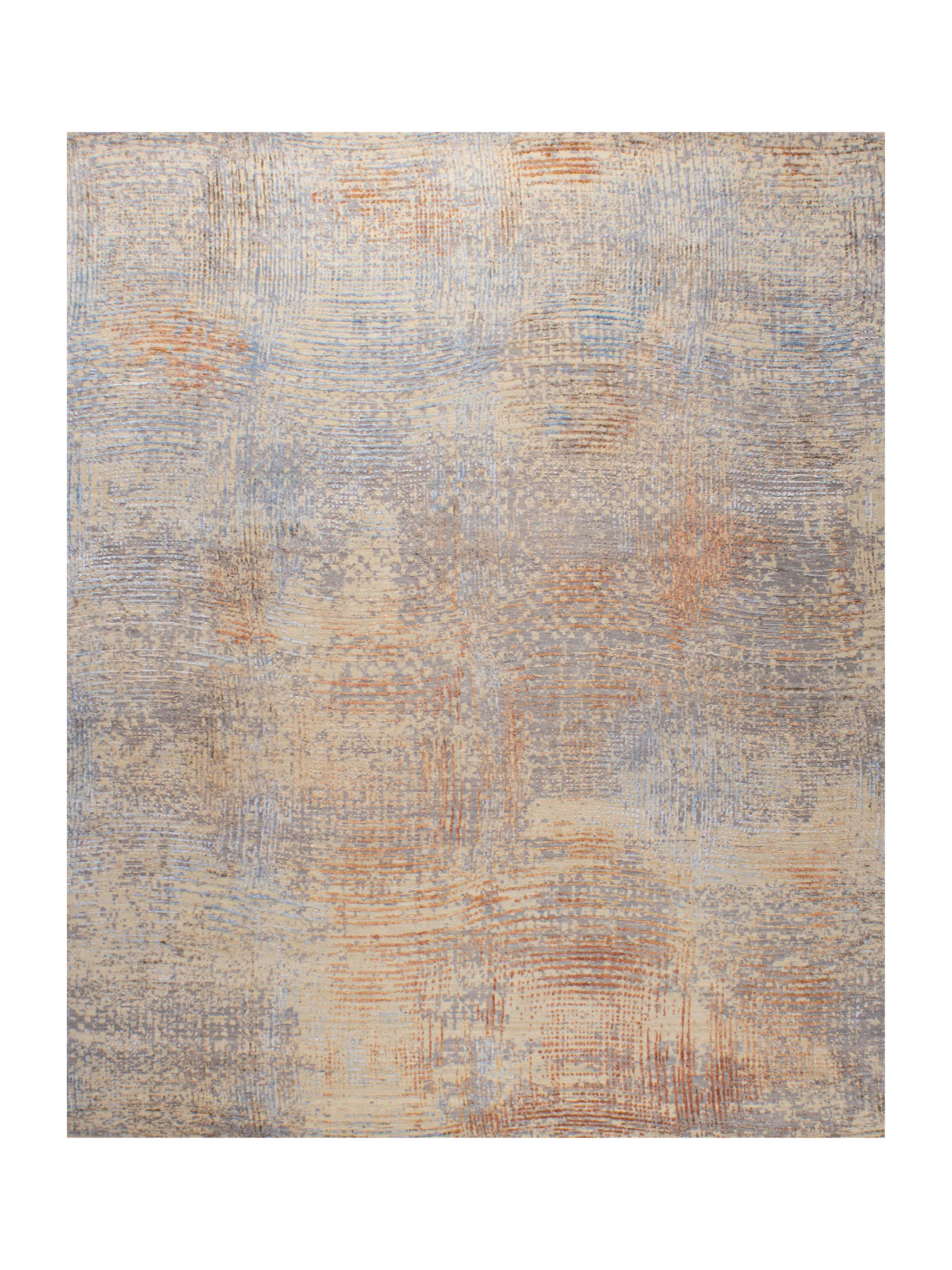 Contour Wool Viscose Handknotted Rug - The Rugs Story