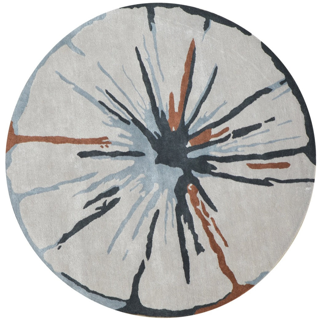 Splatter Round Handmade Rug - The Rugs Story