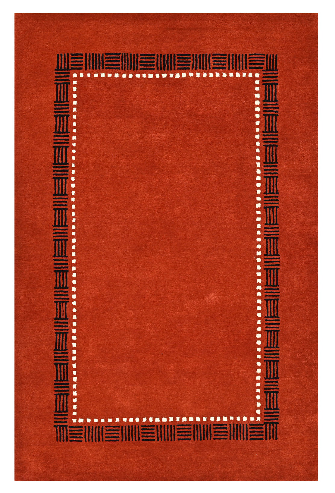 Red Modern Wool Rug - The Rugs Story