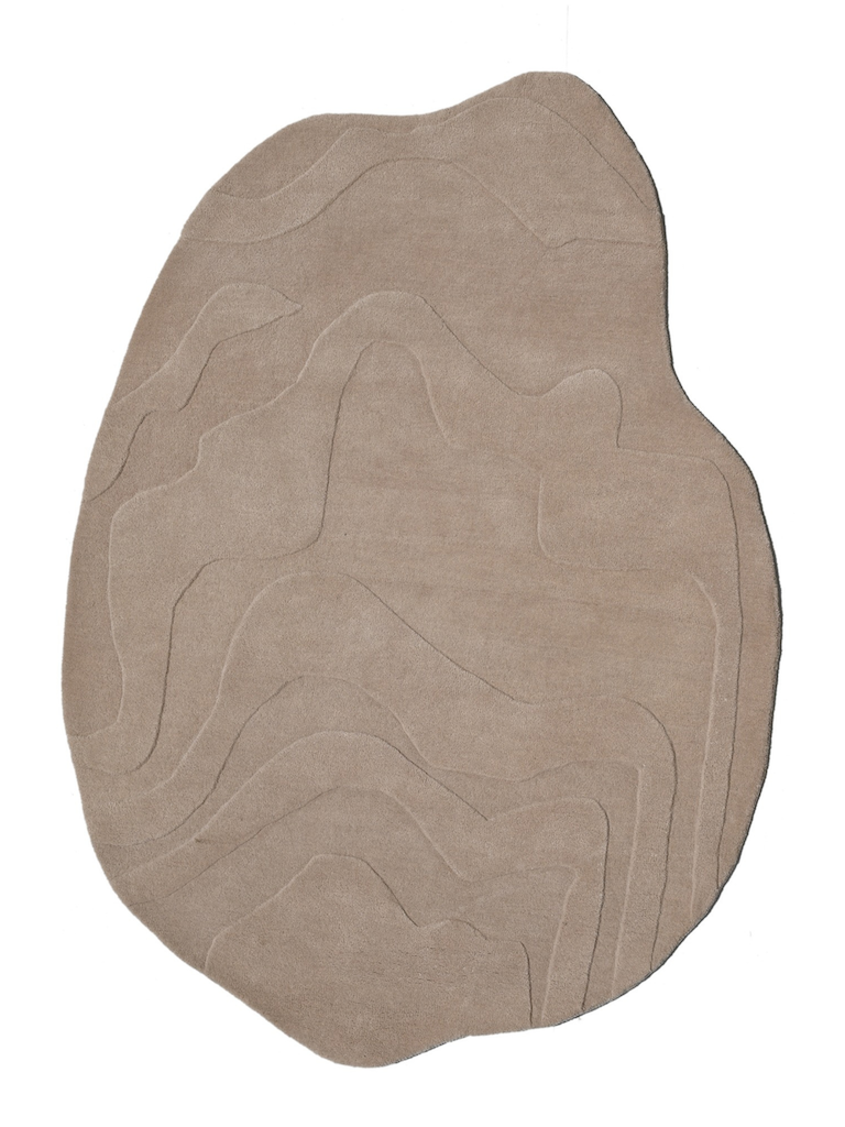 Terrain Beige Handmade Rug - The Rugs Story