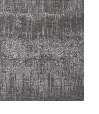 Thunderstorm Grey Wool Viscose Handknotted Rug