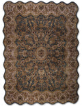 Traditional Green Wool Handknotted Rug