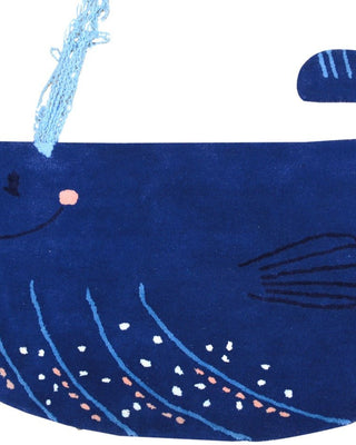 Whale Blue Handmade Rug The Rugs Story