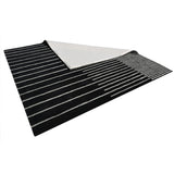 Zarina Square Black Grey Handmade Rugrugs