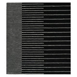 Zarina Square Black Grey Handmade Rugrugs