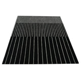 Zarina Square Black Grey Handmade Rugrugs