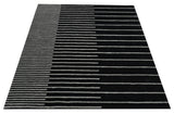 Zarina Square Black Grey Handmade Rugrugs